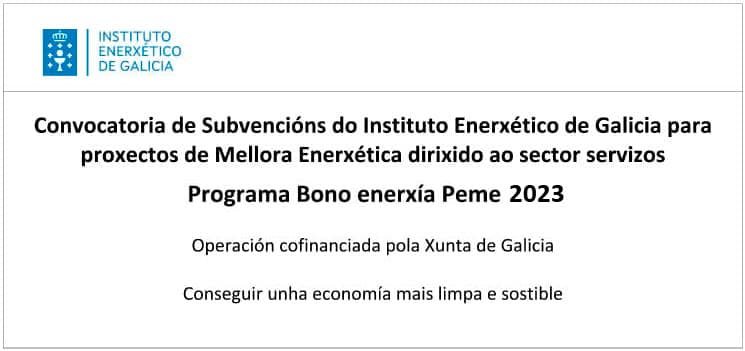 Subvencións do Instituto Enerxético de Galicia 2023