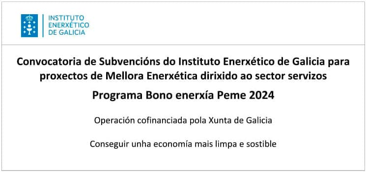 Subvencións do Instituto Enerxético de Galicia 2024